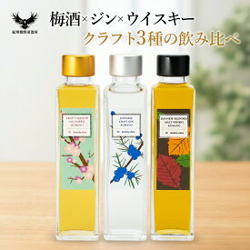 紀州熊野蒸溜所 飲み比べ3本セット｜クラフトウイスキー クラフトジン 梅酒 ミニボトル 和歌山 国産 お酒 プレゼント ギフト 誕生日