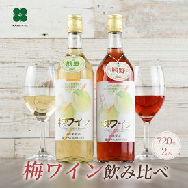梅ワイン 白 ロゼ 720ml×2本セット 紀州産 甘口 和歌山 果実酒 ギフト プレゼント 送別 お祝い