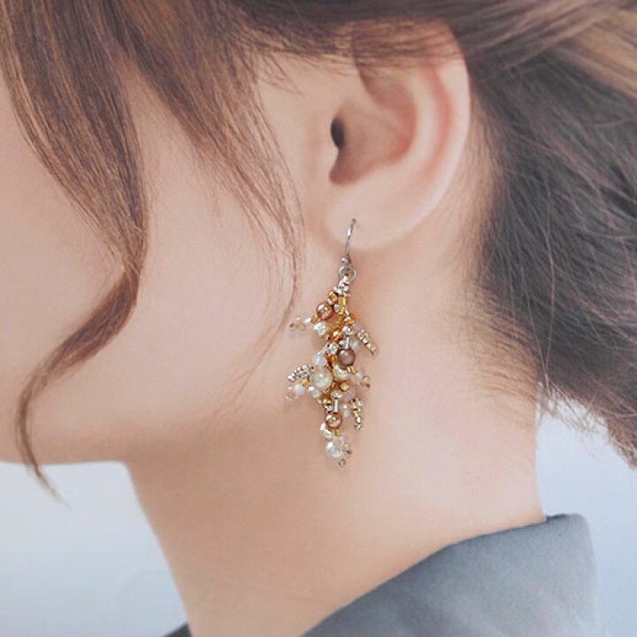 楽天市場】ビーズアクセサリー キット 大人 ビーズキット ピアス 