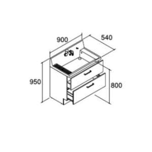 AR3FH-905SYN ~hO[hINAX/LIXIL sA ʉϑ{ tXCh^Cv n VOo[V[ Ԍ900mmkHJl