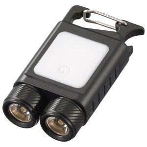【送料無料】オーム電機 ハンディライト アウトドア 懐中電灯 LEDライト 小型 明るい 調光 白色/赤色点灯 赤色点滅 SOS点滅 栓抜き マグネット カラビナ コンパクト2WAYライト 600ルーメン LH-CW60