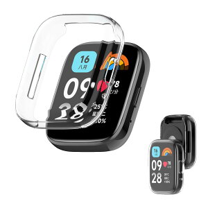 【送料無料】Xiaomi Redmi Watch 3 Active 用 ケース カバー ガラスフイルム一体型ケース 【NOUKAJU】 ケース 保護フィルム 一体 保護ケース PC+強化ガラスフ 保護 カバー 一体型 全面保護 超薄型 装着