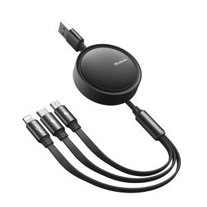 Mcdodo 3in1 莮[dP[u 1.2m 3.5A}[d Lт 3ޓ[d f[^](CgjÔ) i-PhoneP[u USB-CP[u Micro USBP[u A~VF xTPEO