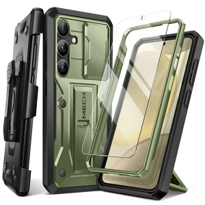 【送料無料】Tongate Samsung Galaxy S24 Plus ケース、スライド式カメラカバー&スクリーンプロテクター、ミリタリーグレードの耐衝撃性Galaxy S24+ Plus携帯ケース(2024)ベルトバックル、スタンド付