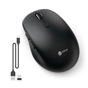 yziClever CX}EX fA[h }EX Bluetooth type-C[d }EX 2.4GHz É 7{^ 800/1200/1600/2400 DPI 3foCXڑ\Windows XP/Vista/7/8/10AMacAiPad OSAiOS