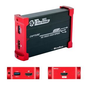 yzMirabox Lv`[{[h HSV321 4K30Hz USB3.0Q[Lv`[A4K30Hz HDMIpXX[A1080p 60fpsrfILv`[AWindows/Linux/Mac OS XAPS4/Xbox One/Switch/Wii UΉ ZOOMAtwitchAYoutube