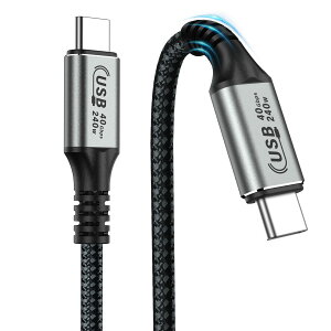yzUSB4 P[u USB-C To USB-C PD100W P[u Thunderbolt 4Ήy0.5Mz40Gbp] 5A/48V}[d USB 4.0/3.1/3.0 fo5K@60Hz / 4K@60Hz Thunderbolt 3Ɖʌ݊ Macbook Pro iPad Studio Display Type-c