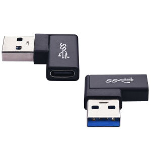 Leehitech USB L A_v^[ 10Gbps ] 90x p L USB3.1 Gen2 A IX to Type C X ϊRlN^[ A~jEޗ ^ y df[^A_v^[CgѓdbAUfBXNAL[