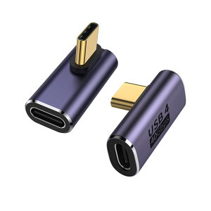 YFFSFDC USB C ϊ A_v^[ 2Zbg E 90° ~hxgy40Gbpsf[^]&100W/5A}[d& 8K@60HzfózL L^ ^Cvc type-c ϊA_v^ 90x IX X USB C RlN^[ Xf