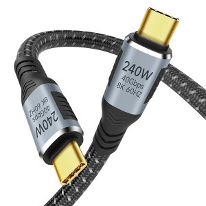 USB4 P[u Thunderbolt 4 P[u 0.2m Ή Suptopwxmy40Gbpsf[^]/ PD240W(48V/5A) }[d / 8K@60HzfózThunderbolt 3USB 3.2ʌ݊ E-Marker ϋviC X}[gtHE^ub