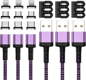SUNTAIHO }Olbg [dP[u 3A}[d y2M3{ 9C[qz CP[u f[^] USB-C/USB-B/Ligting [d}Olbg USB}Olbg[dR[h Type-CAMicroUSBAType-L  ho E Fo