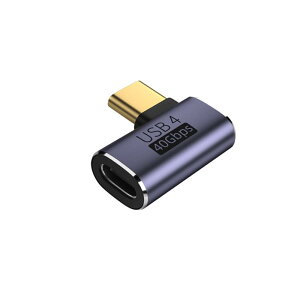 YFFSFDC USB4.0 Type C ϊ A_v^[ E 90° TChxg y40Gbpsf[^]&PD 100W/5A}[d& 8K@60HzfózL L^ ^Cvc type-c ϊA_v^ 90x IX X USB C RlN^[ Xf