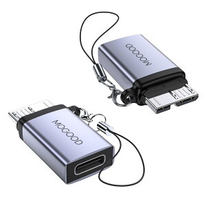 yzMOGOOD Micro B 3.0A_v^ Micro B to Type CϊA_v^[ USB3.0 CX }CNBIXA_v^ }CNB USB CXf[^A_v^ Otn[hSSDhCu fW^J dbp}CN