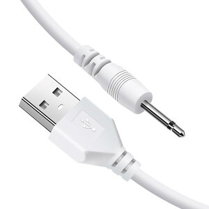 【送料無料】SZSL ハンディマッサージャー用USB充電ケーブル 交換用 1m 電マ アタッチメント 直径2.5mm 長さ17mm USBコード 充電ケーブル 高速DC充電ケーブル (1本セット)