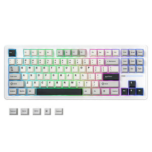 yzYUNZII YZ87 KXPbg JjJL[{[h TKL CXzbgXbp Q[~OL[{[h 4wpbh BT5.0/2.4G/USB-C NKRO RGBobNCg Linux/Win/Macp ZKF؎擾 (z