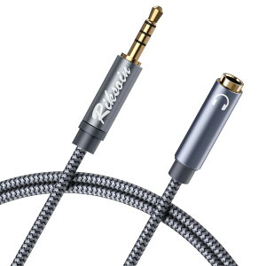 yz4 Cz R[h RIKSOIN (2.4m) 3.5mm XeI~jvO CzWbN  wbhzR[h iPhone/AndroidAXs[J[AwbhZbgAԂȂǂɑΉ (O[)
