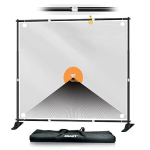 EMART 背景スタンド 背景バナースタンド 240×240cm 撮影スタンド 伸縮式 幅、高さ調節可能 合金製 高耐久 背景布/グリーンバックスタンド 簡単組立 展示会、トレードショー、パーティー装飾な