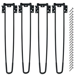 【送料無料】7Akiranoai 4本セット折りたたみ脚43CM 折りたたみ式テーブル脚 ネジが付き組み立て 折り畳み脚 座卓用