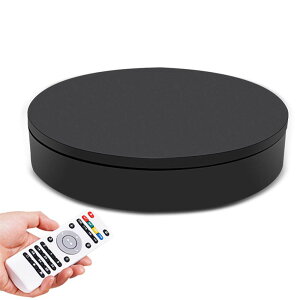 【送料無料】BAOSHISHAN 回転台 電動回転台 知能ターンテーブル 遠隔操作 50cm100kg スムーズに回転 回転のスピード、方向、角度が調整可能 騒音が小さい 静かな場所でも使える 展示用 110V (黒い,