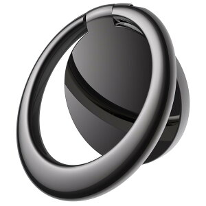 【送料無料】JETech 携帯電話リングホルダー 360度回転 メタルフィンガーグリップ 調節可能なスマホリング 磁気カーマウント用 iPhone、Galaxy、Pixelなどのスマートフォンに対応 (ブラック)