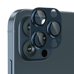 【送料無料】Podick レンズカバー iPhone 15Pro/15 Pro Max 用 カメラフィルム アルミ合金製 9H強化ガラス 傷防止 レンズ保護 耐衝撃 アイフォン15プロ/15プロマックス 用 カメラ保護 高透過率 黒縁取