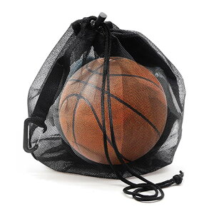 KASELIN メッシュボールキャリーバッグ 1個 大容量 バスケットボール収納ネットバッグ 巾着メッシュバッグボールバッグ クリップ付きバレーボールメッシュバッグ サッカー バッグ 軽量 撥水
