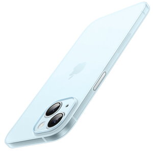 【送料無料】JEDirect 超薄型 iPhone 15 ケース 6.1インチ専用 カメラレンズカバー 全面保護 軽量 マット仕上げ PPハードミニマリストケース ワイヤレス充電対応 (ブルー)