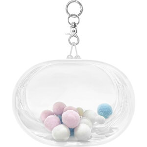 yzYUYAKESHIP[X ɃobN ho ʂ|[` Oo obO ȉ~` PVC l` ʂݗp NA JoɂЂ [ L[z_[tizCgE15.5cmj