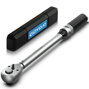 【送料無料】GOYOJO トルクレンチ プレセット型 差込角(3/8 インチ) 5-60N.m 両回転対応 トルク精度 ±3% 自動車用、自電車、オートバイ、機械の整備 作業工具 ( 5-60N.m )