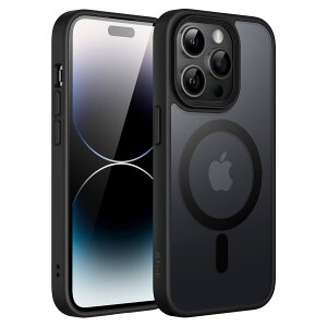 yzJEDirect iPhone 14 Pro 6.1C`p }Olbg P[X MagSafeɑΉ ̃}bgw ^ ϏՌ Jo[ (ubN)