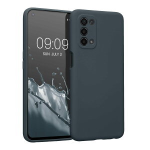 【送料無料】kwmobile スマホケース Oppo A74 (5G) / A54 (5G)対応 ケース - スマートフォン 耐衝撃 TPU シリコン ダーク スレート