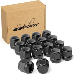 �y���������zGAsupply ���O�i�b�g M12 x P1.5 �z�C�[���i�b�g �e�[�p�[��60° ����24mm 19HEX �}�c�_/�_�C�n�c/�O�H�ɂɑΉ� �X�`�[���� 16�Z�b�g �u���b�N