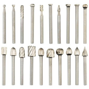【送料無料】20個セット タングステンバー 超硬バー ロータリーバー ドリル カッター高速度鋼 木工 プラスチック 加工 切削 研磨用