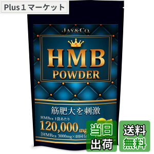 �y���������zJAY&CO. HMB �p�E�_�[ �ŏI���H�n���{ (������, 3000mgx40��)