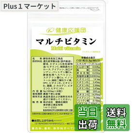 【送料無料】健康応援団 サプリメント マルチビタミン 葉酸 プラス 30日分 1袋 1日1粒