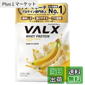 【送料無料】VALX バルクス ホエイ プロテイン 3kg バナナ 風味 ホエイプロテイン WPC 大容量 山本義徳 監修 国内製造