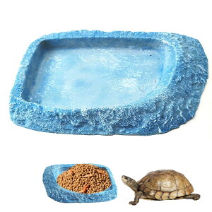 【送料無料】PAVIKE 爬虫類水入れ【18*10*2cm】爬虫類餌入れ 両生類水飲み皿 ペット用品、カメ、リクガメ、トカゲ、ヤモリ、カメレオンなどに適し