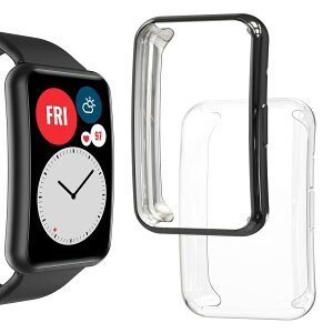 yzHianjoo 2 Huawei Watch Fit Ή P[X [یJo[ + tB ̌^] Huawei Watch Fit Ή Jo[ یtB TPUf Sʕی Ռz x^b` \tgP[Xy+z