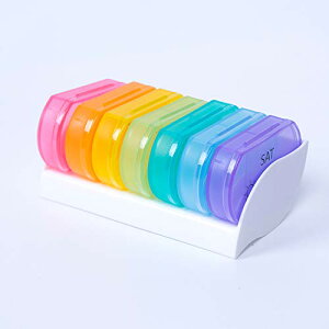 【送料無料】WOWHOUSE ピルケース 薬ケース 1週間 1日2回 習慣薬箱 薬入れ コンパクト (1日2回-小さい)