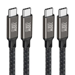 yzUSB Type C P[u (2{Zbg, 3m) Popolier Type C (USB C to USB C)yUSB PD3.0Ή/ 100W/5A }[dzf[^] ϋviC E-Mark`bv Type C to Type C P[uX}[gtHA