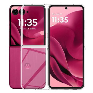 �y���������zFor Motorola moto Razr 60 Ultra �P�[�X �N���A PC�f�� �ϏՌ� �Ռ��z�� �S�ʕی� ���^ �y�� Greerass �ی�P�[�X �\�t�g�J�o�[ ����~�� ���΂ݖh�~ �w��h�~ ���� �ϋv �C���X�g�[���ȒP