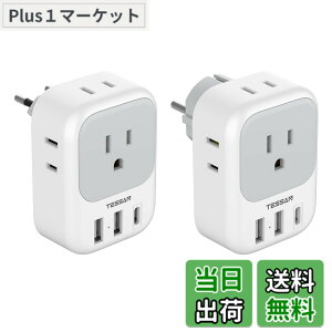 �y���������zTESSAN �ϊ��v���O C�^�C�v SE�^�C�v �C�O���s�p 4��AC������ 3USB�|�[�g�t�� �؍�/�C�^���A/�X�y�C��/�h�C�c ���[���b�p�Ȃǂ̍��ɑΉ�