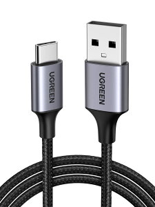 yzUGREEN USB Type C P[u USB A to USB C P[u iC҂ 3A}[d Quick Charge 3.0/2.0Ή 56KWX^ iPhone15/Galaxy S24/Pixel/Google/Xperia/LGΉ (3m)