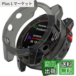 �y���������zMiimall�Ή�Garmin Fenix 7X�P�[�X TPU�ގ� �\�t�g �h�Ռ� �y�� ���^ �K�[�~�� Fenix 7X �J�o�[ �����h�~ �����Ή� Fenix 7X�ی�J�o�[ �o���p�[�i�N���A�u���b�N�j