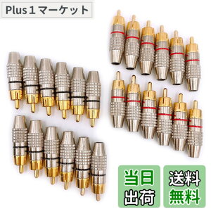 �y���������zMeliore �����b�L RCA �v���O �[�q �͂� ���X �^�C�v �I�X PLUG TYPE �^�C�v B �P�[�u�� ���� �ԍ� ���b�h �u���b�N 24�� �Z�b�g