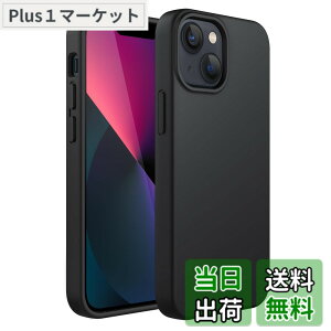 �y���������zJETech iPhone13 mini �V���R���P�[�X(5.4�C���`��p) �V���L�[�\�t�g�^�b�`�t���{�f�B�ی�P�[�X �}�C�N���t�@�C�o�[���C�j���O�t���ϏՌ��J�o�[ (�u���b�N)