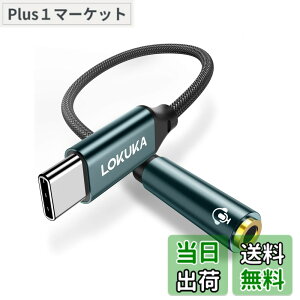 �y���������zLOKUKA usb c �C���z���W���b�N DAC���� �n�C���]�Ή� ���ϋv �ʘb/���ʒ���/���y�Đ��Ή� �C���z���ϊ��A�_�v�^ MacBook/iPad Pro/Air/Android/type c �@��p 20cm LC1
