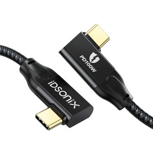 �y���������zUSB Type-C �P�[�u��(2m�AL���^) iDsonix100W PD�}���[�d USB3.2 Gen2x2 �^�C�vc �P�[�u��20Gbps�����f�[�^�]�� 4K@60Hz�f���o��USB C to C�P�[�u��E-marker�`�b�v���� MacBook/MacBook Pro/iPad Pro/Samsung/Type-C