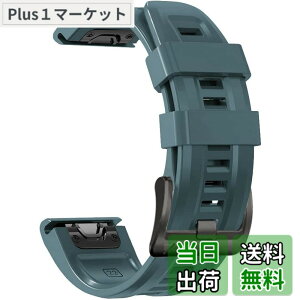 �y���������z[YOCAHU] QuickFit 22 mm �o���h �����p for GARMIN(�K�[�~��) Fenix 7 Pro Solar/Approach S70 47mm/Forerunner 965 �Ή� �X�g���b�v �V���R�� �x���g �_�炩�� �h���� �K�[�~�� �p �����o���h (Lake Blue)