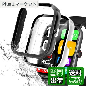 �y���������zredmi watch6 �P�[�X �F�F�u���b�N+�z���C�g�A�T�C�Y�FVialove KW105-G01(�u���b�N+�z���C�g)
